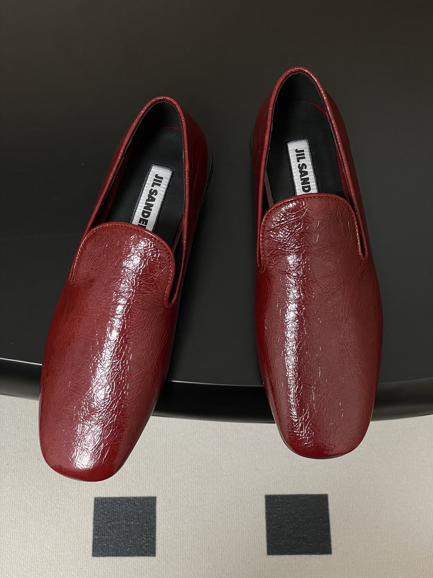 Jil Sander Women's Square Toe Leather Loafer Slip-On Flat Shoes 3 i1757106594076 66 0 1