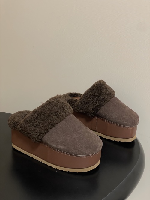 Celine Polly Wedge Mule Slippers - Stylish Comfort for Fall & Winter 1 Celine Polly Wedge Mule Slippers - Stylish Comfort for Fall & Winter