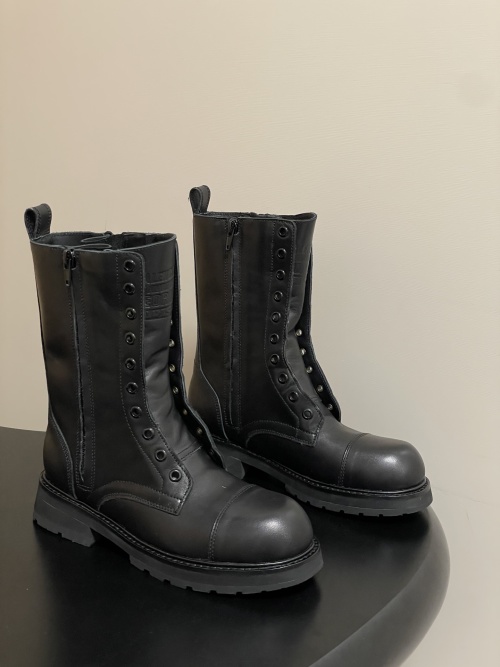 Balenciaga 25FW Platform Loafers Motorcycle Punk Martin Boots Side Zipper 1 Balenciaga 25FW Platform Loafers Motorcycle Punk Martin Boots Side Zipper