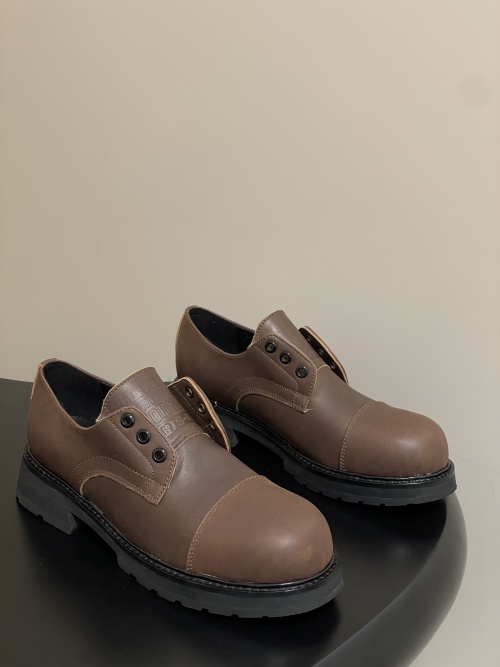 Balenciaga 25FW Lug Sole Leather Loafers, Women's & Men's, Brown 1 Balenciaga 25FW Lug Sole Leather Loafers, Women's & Men's, Brown