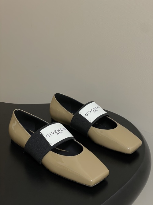 Givenchy Sliced Square Ballet Flats - Elegant Leather Mary Janes for Women 1 Givenchy Sliced Square Ballet Flats - Elegant Leather Mary Janes for Women