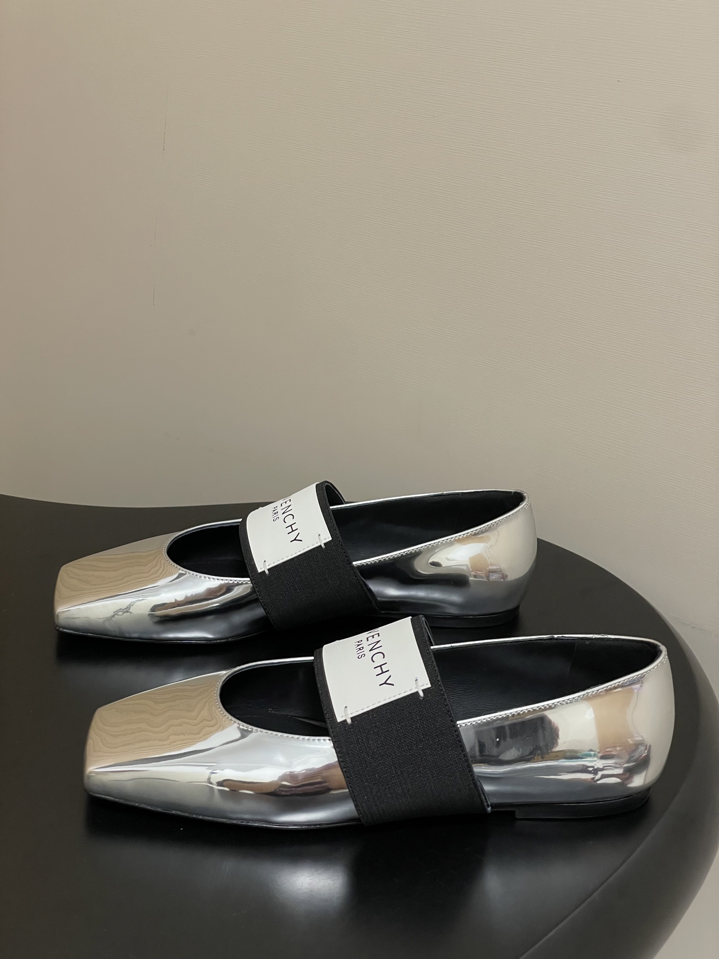 Givenchy Sliced Square Ballet Flats - Silver Leather Mary Janes 4 i1757879297194 1388 0 1