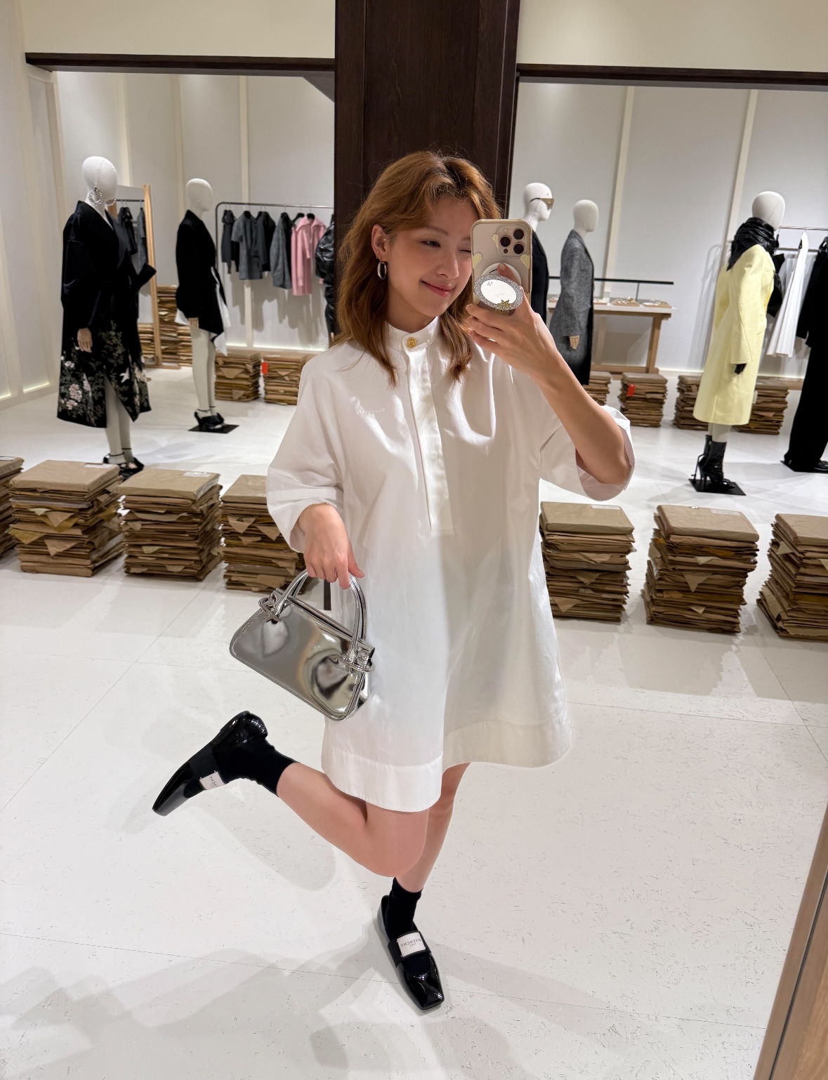 Givenchy Black Patent Leather Square Toe Ballerina Flats for Women 7 i1757899656829 5025 0 5