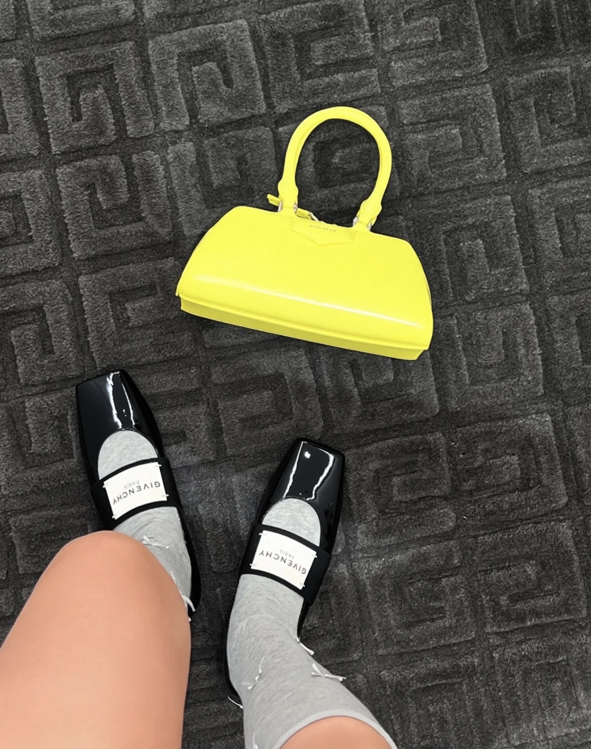 Givenchy Black Patent Leather Square Toe Ballerina Flats for Women 17 i1757899656829 6222 0 15