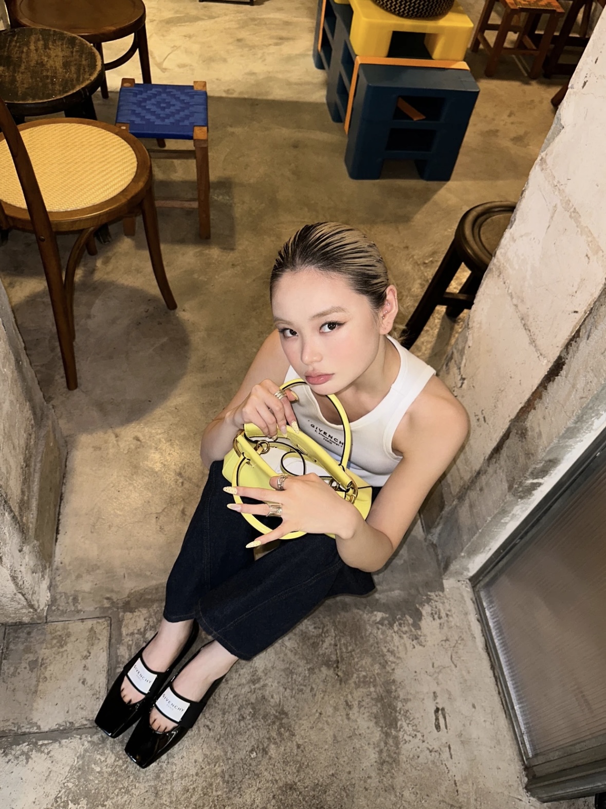 Givenchy Black Patent Leather Square Toe Ballerina Flats for Women 9 i1757899656830 730 0 7