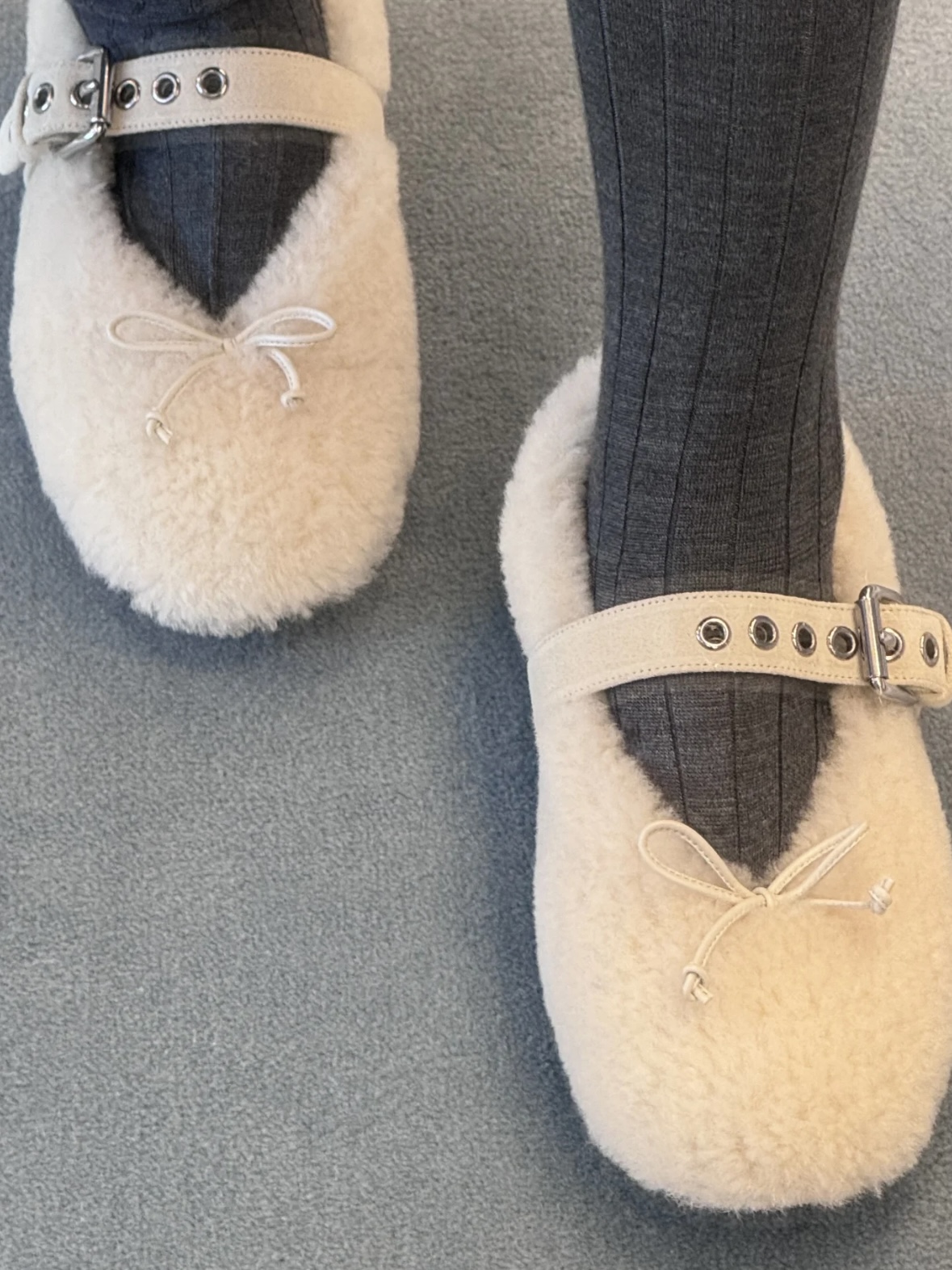 NO:562040,#cuteloveballet shoes, furry shoes19860909#可可爱爱芭蕾舞鞋,毛毛鞋,Women's Shoes
