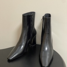 顶级品质 Saint Laurent fw25 new arrival~ YSL圣罗兰秋冬新款侧拉链高跟及踝靴粗跟短靴 顶级品质 Saint Laurent fw25 new arrival~ YSL圣罗兰秋冬新款侧拉链高跟及踝靴粗跟短靴