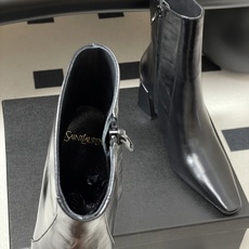 顶级品质 Saint Laurent fw25 new arrival~ YSL圣罗兰秋冬新款侧拉链高跟及踝靴粗跟短靴 顶级品质 Saint Laurent fw25 new arrival~ YSL圣罗兰秋冬新款侧拉链高跟及踝靴粗跟短靴