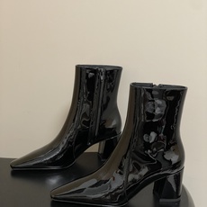顶级品质 Saint Laurent fw25 new arrival~ YSL圣罗兰秋冬新款侧拉链高跟及踝靴粗跟短靴 顶级品质 Saint Laurent fw25 new arrival~ YSL圣罗兰秋冬新款侧拉链高跟及踝靴粗跟短靴