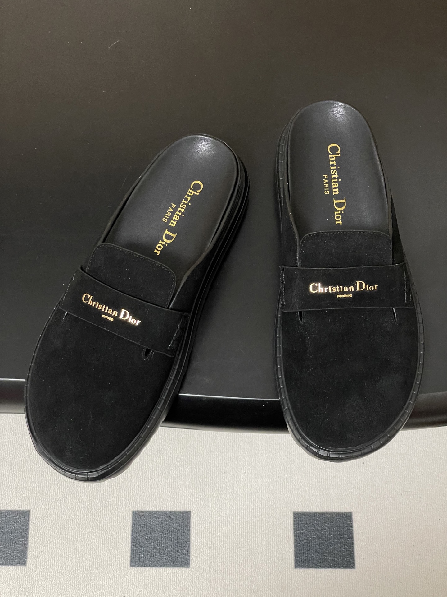Dior 26ss春夏新款Dior迪奥D-Boy穆勒鞋 包头平底半拖鞋CD字母五金扣厚底休闲拖鞋