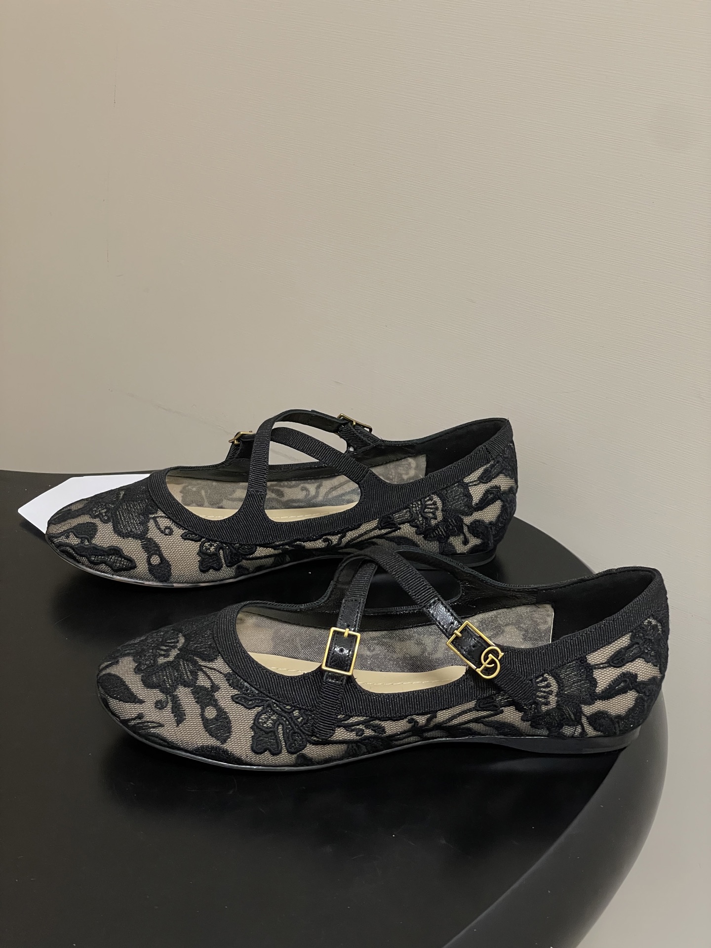 Dior 26ss春夏新款Dior 迪奥VeryDior芭蕾鞋交叉带搭扣玛丽珍鞋亮片芭蕾舞鞋透明网纱电绣网面平底单鞋