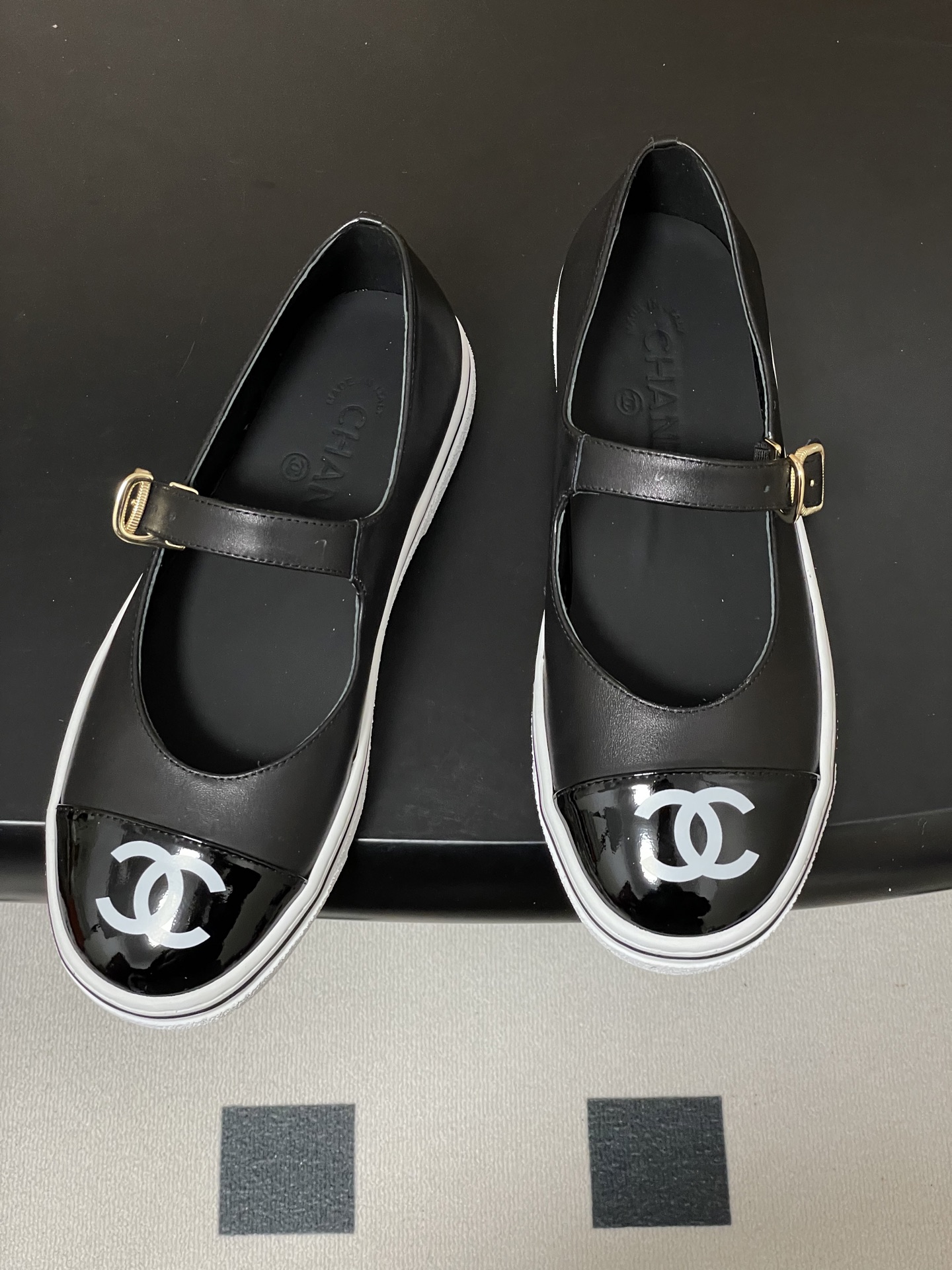 Chanel 2026早春新款Chanel 小香26P 休闲玛丽珍奶奶鞋 大双C logo拼色浅口单鞋