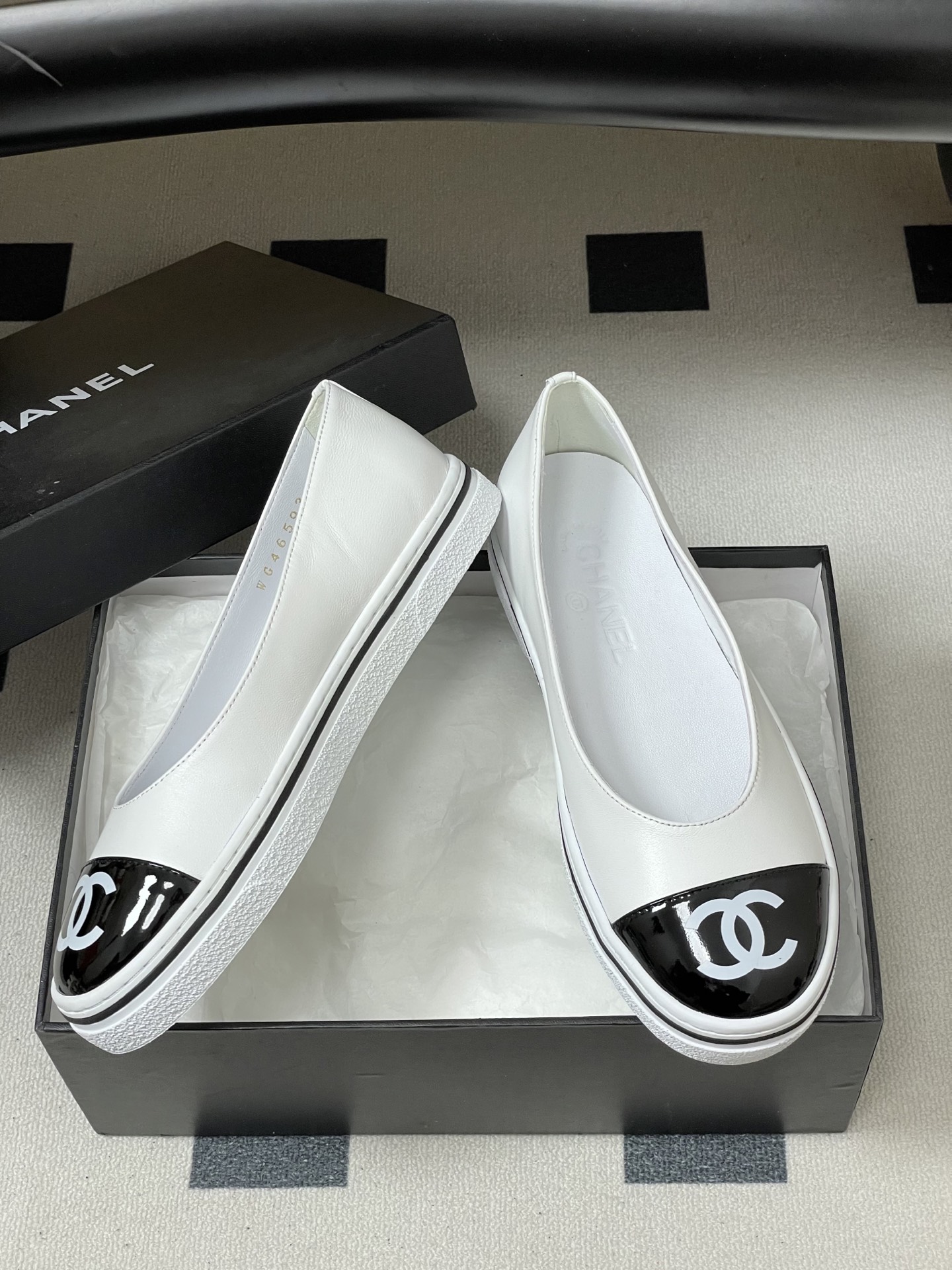 Chanel 2026早春新款Chanel 小香26P 休闲玛丽珍奶奶鞋 大双C logo拼色浅口单鞋