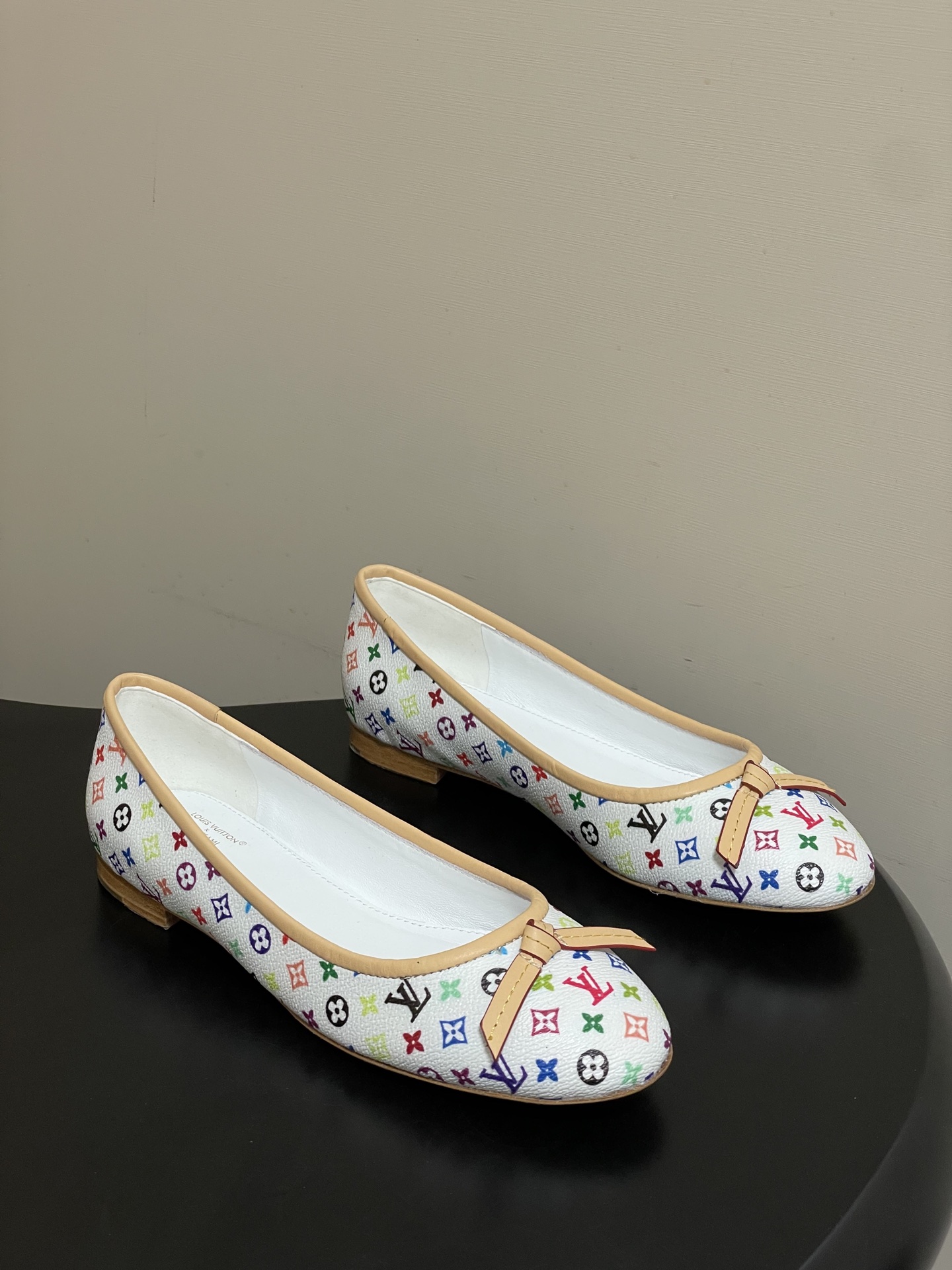 -26Ss春季新款Louis Vuitton LV X TM DARLING 村上隆联名老花芭蕾舞鞋蝴蝶