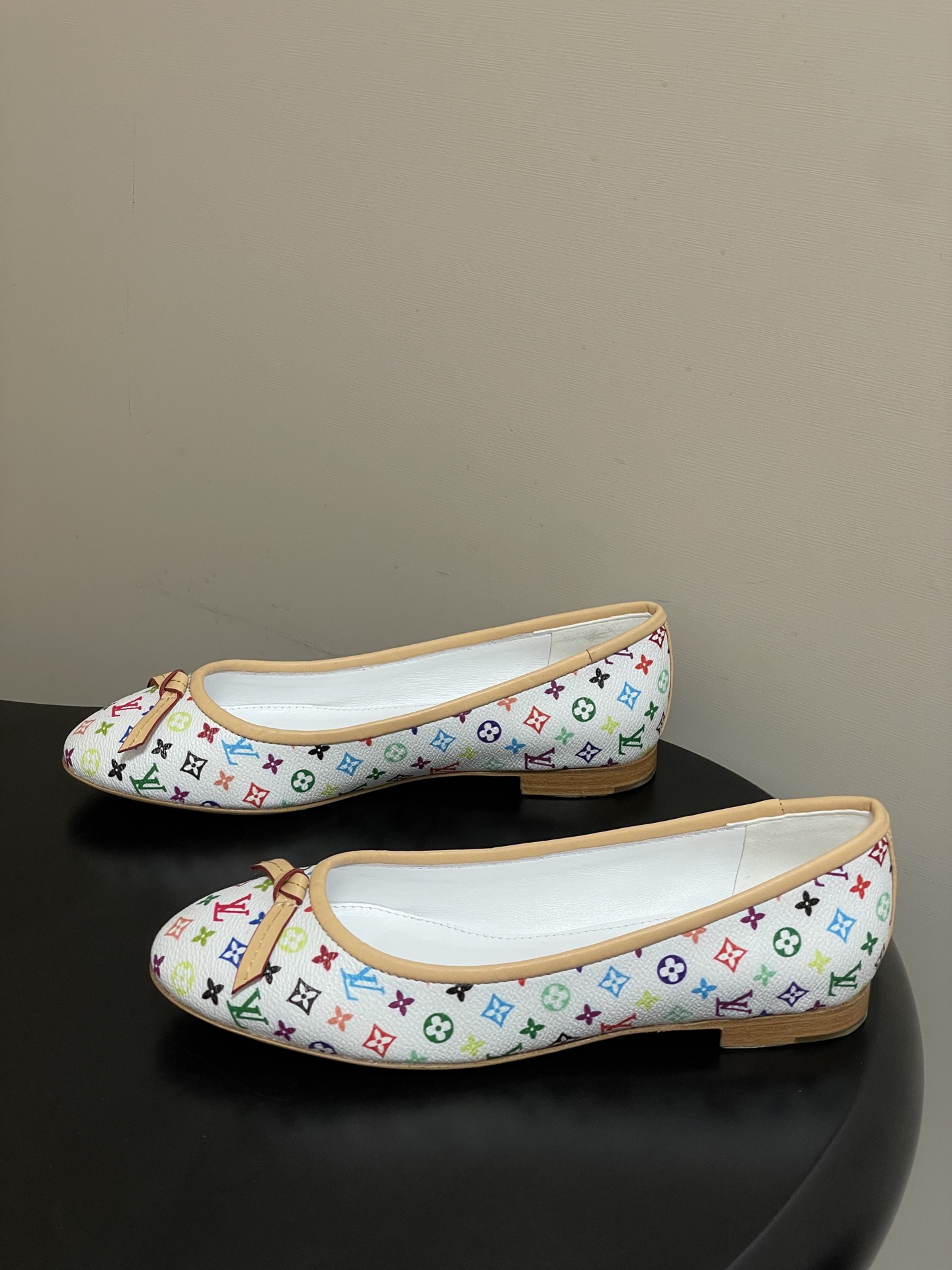 -26Ss春季新款Louis Vuitton LV X TM DARLING 村上隆联名老花芭蕾舞鞋蝴蝶