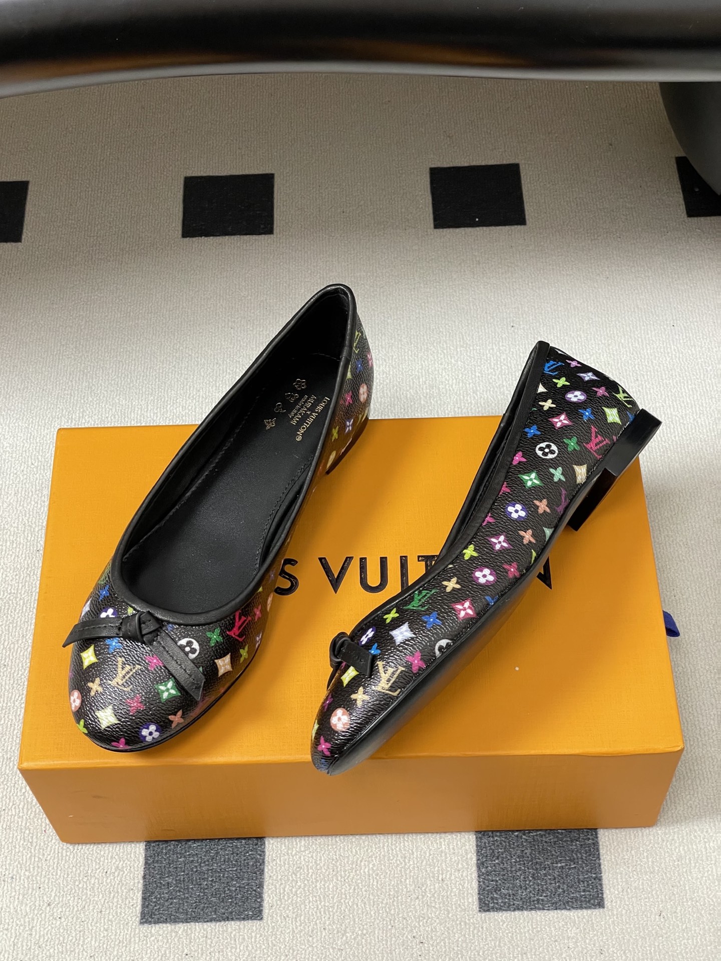 -26Ss春季新款Louis Vuitton LV X TM DARLING 村上隆联名老花芭蕾舞鞋蝴蝶