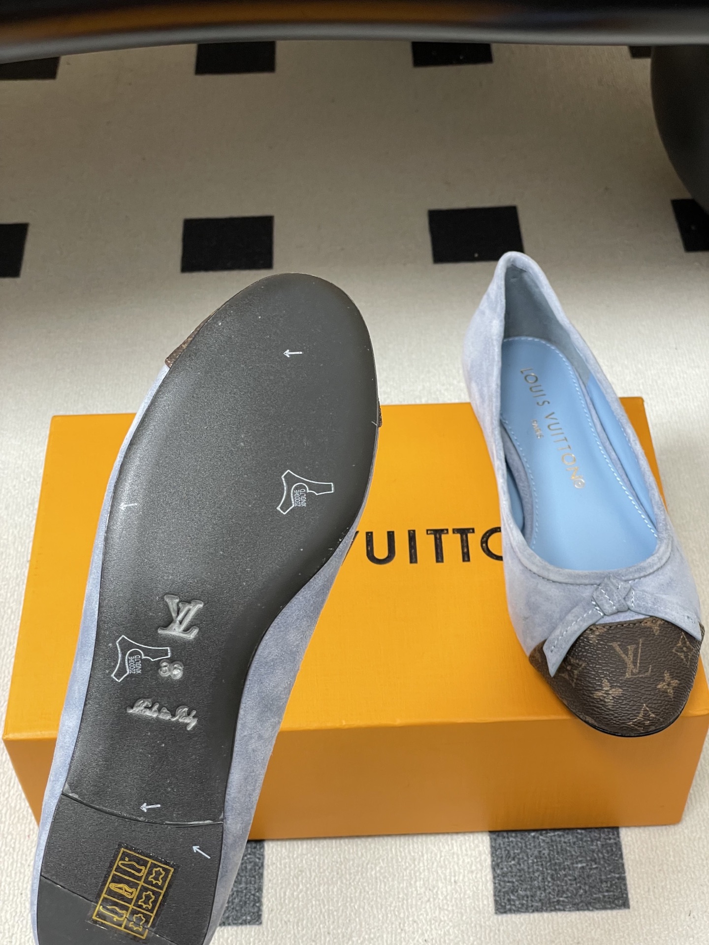 -26Ss春季新款Louis Vuitton LV X TM DARLING 村上隆联名老花芭蕾舞鞋蝴蝶