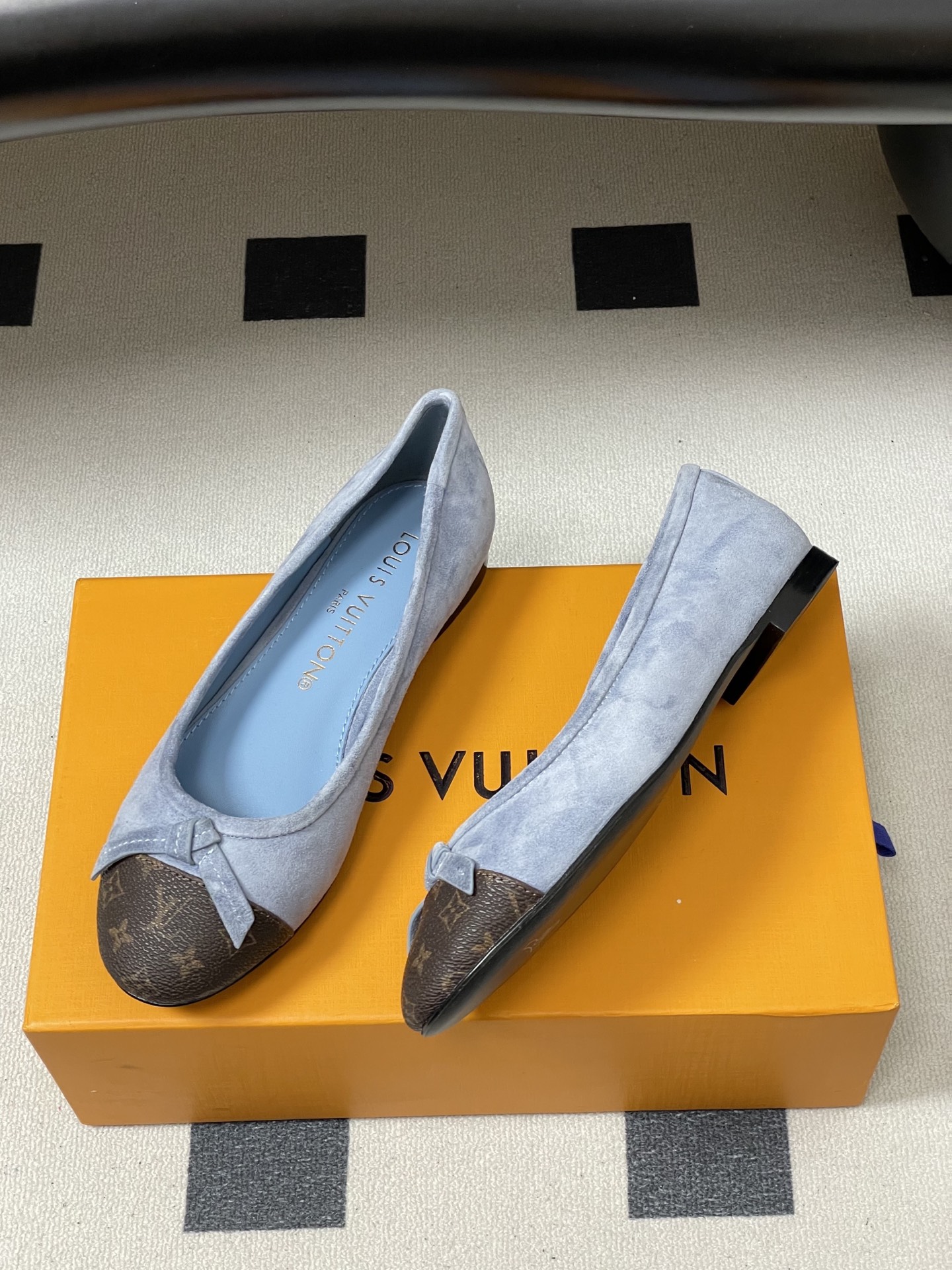 -26Ss春季新款Louis Vuitton LV X TM DARLING 村上隆联名老花芭蕾舞鞋蝴蝶