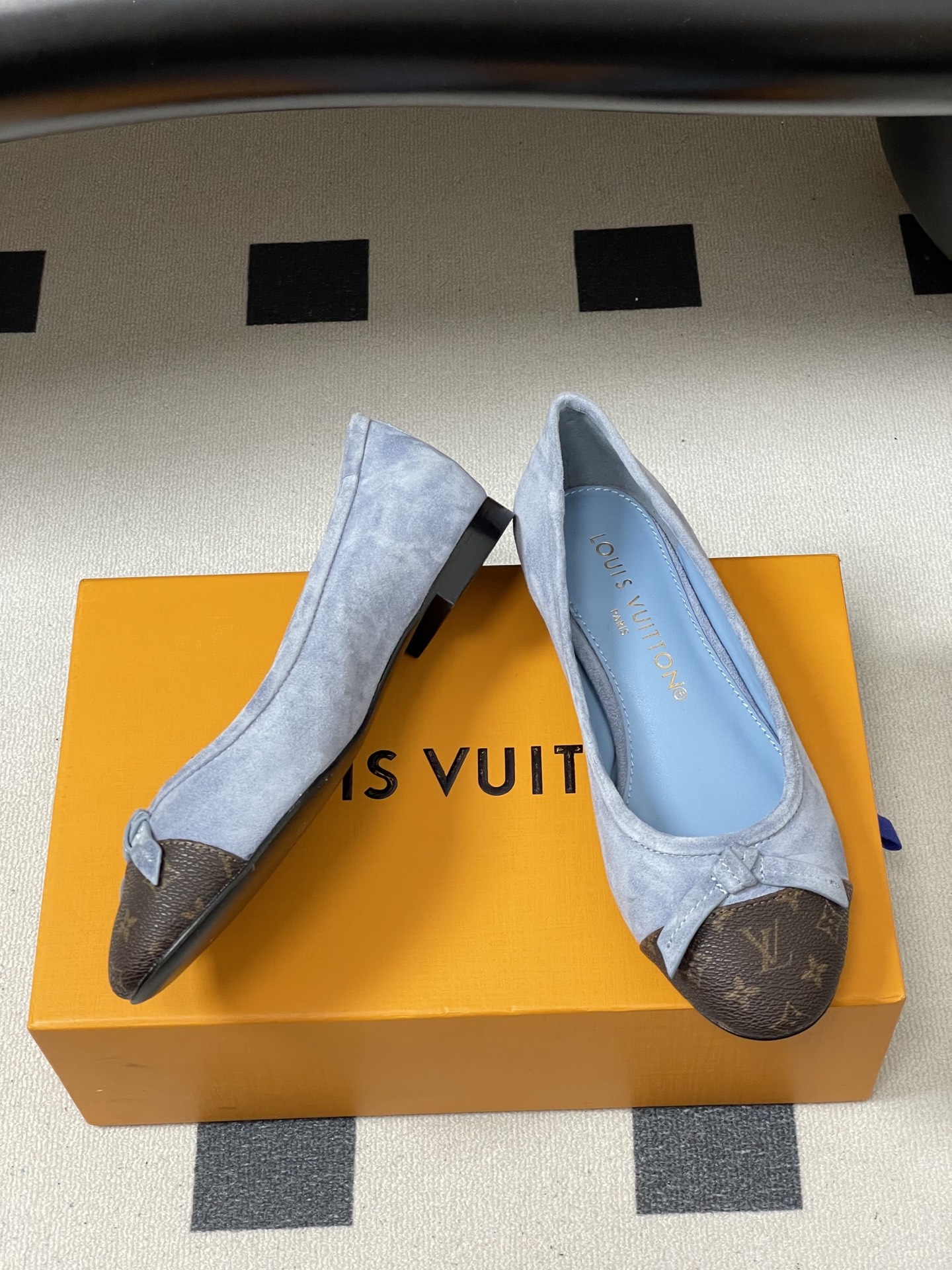 -26Ss春季新款Louis Vuitton LV X TM DARLING 村上隆联名老花芭蕾舞鞋蝴蝶