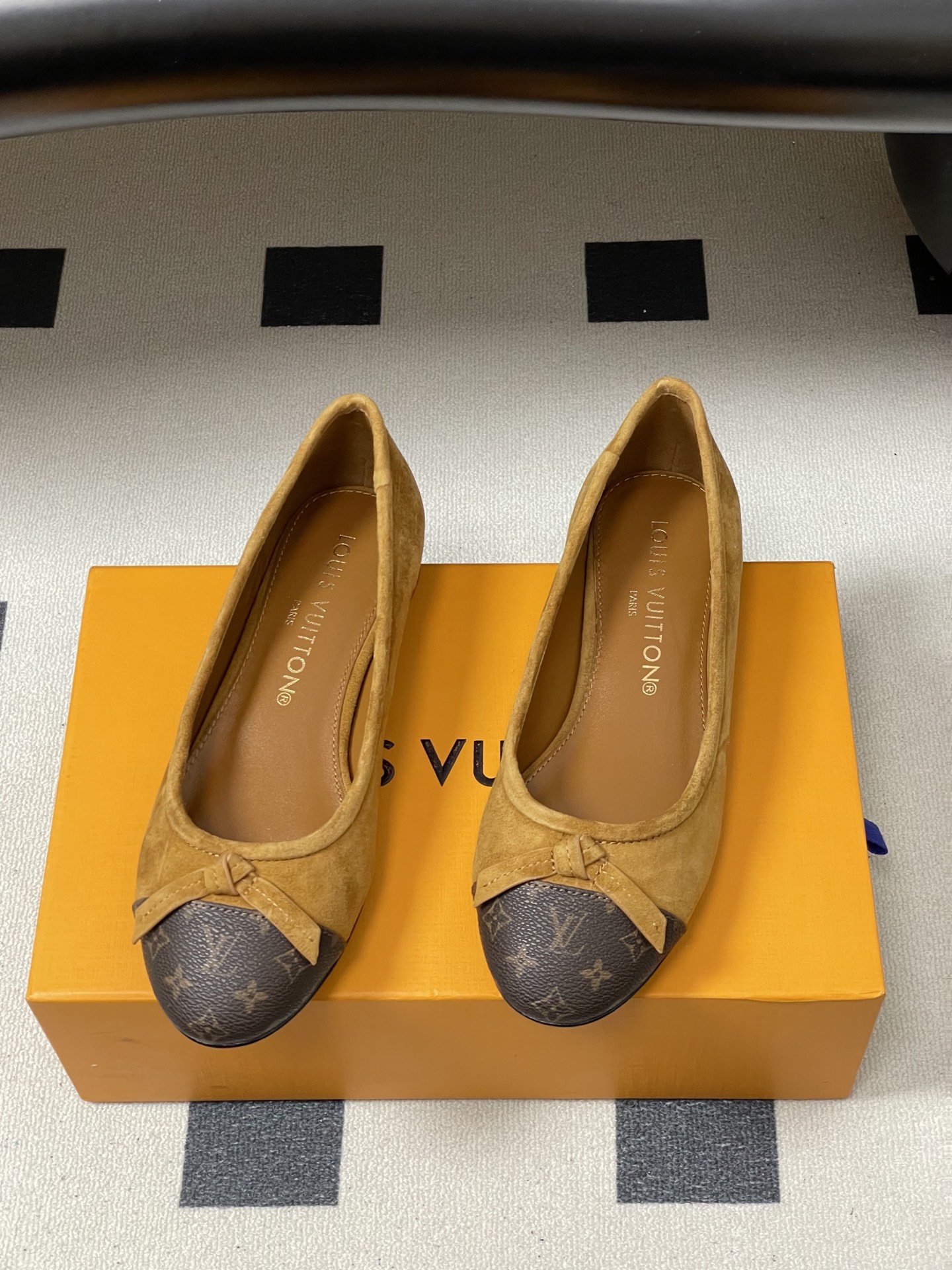 -26Ss春季新款Louis Vuitton LV X TM DARLING 村上隆联名老花芭蕾舞鞋蝴蝶