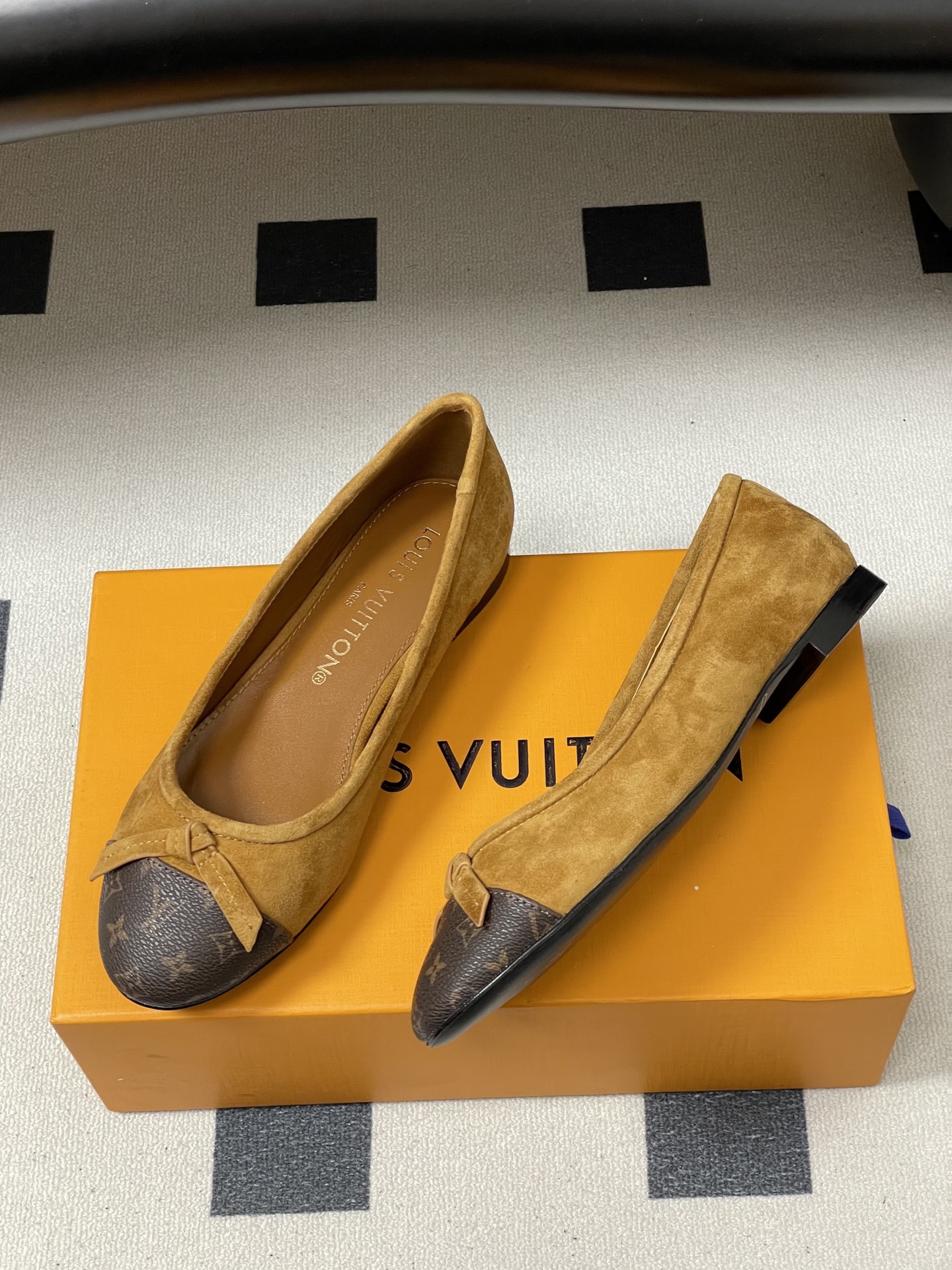 -26Ss春季新款Louis Vuitton LV X TM DARLING 村上隆联名老花芭蕾舞鞋蝴蝶