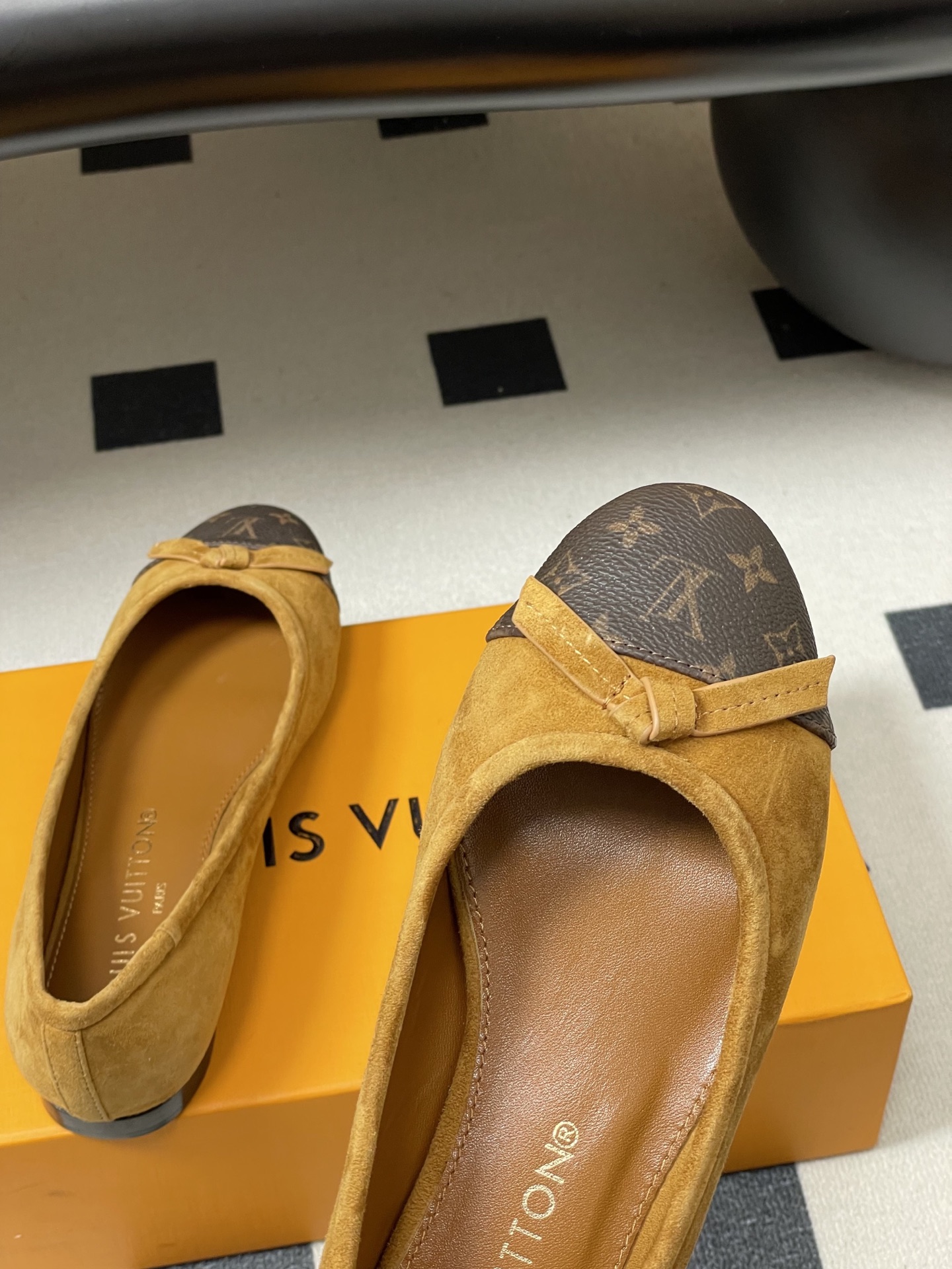 -26Ss春季新款Louis Vuitton LV X TM DARLING 村上隆联名老花芭蕾舞鞋蝴蝶