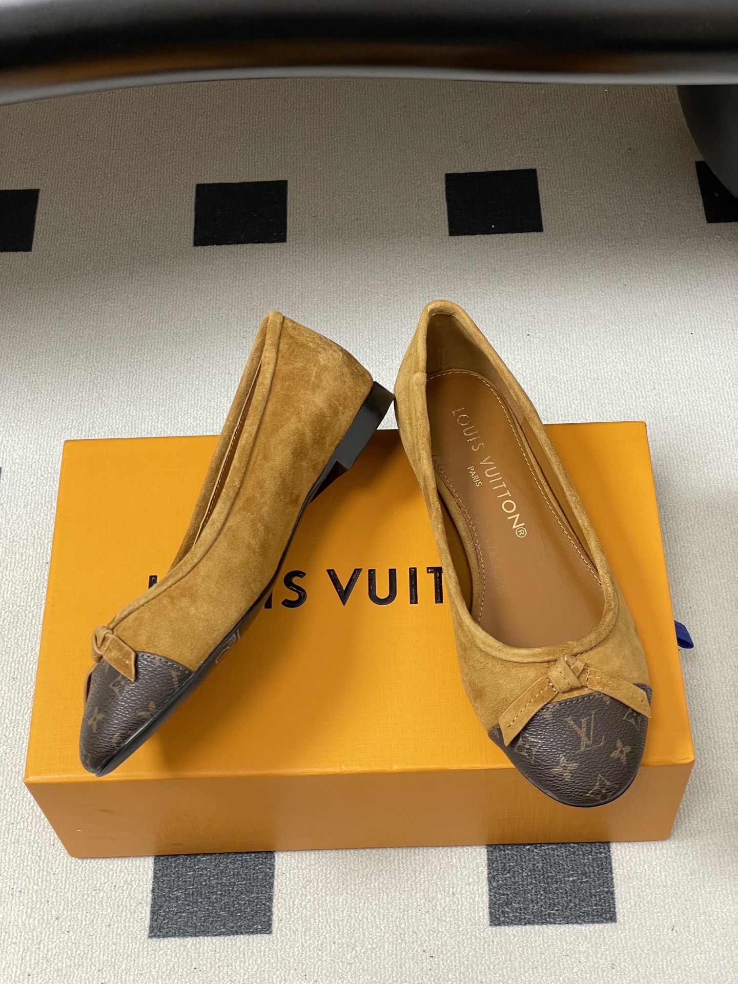 -26Ss春季新款Louis Vuitton LV X TM DARLING 村上隆联名老花芭蕾舞鞋蝴蝶