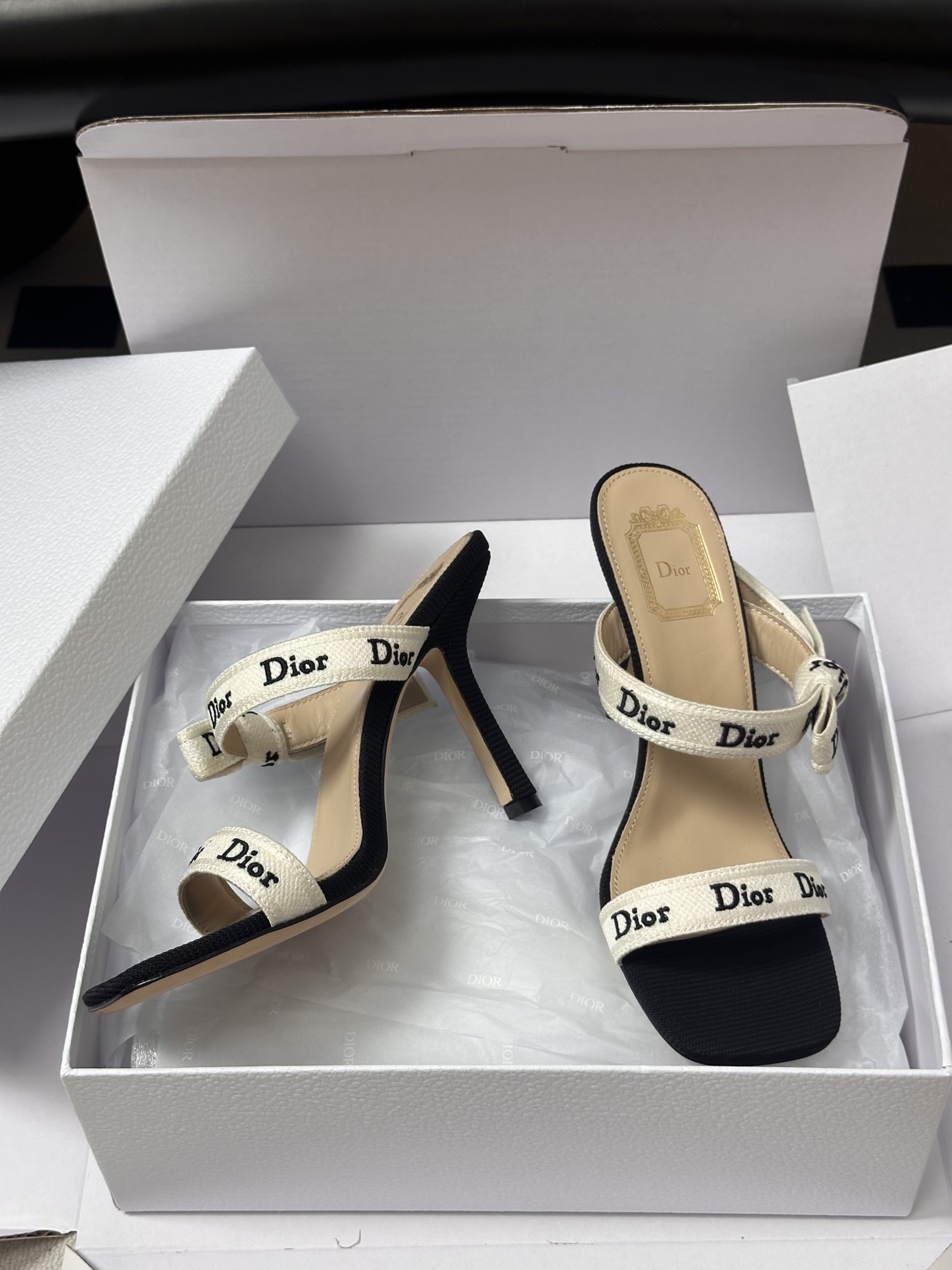 -顶级品质（配高档飞机盒✈️）26ss春夏新款Dior 迪奥 J'Adior 饰带高跟凉鞋 CD 字母刺