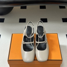 顶级品质Hermes 爱马仕🐎 H家25s早春新款 Jackie系列H扣玛丽珍鞋H字母钻扣二带后空凉鞋高 顶级品质Hermes 爱马仕🐎 H家25s早春新款 Jackie系列H扣玛丽珍鞋H字母钻扣二带后空凉鞋高