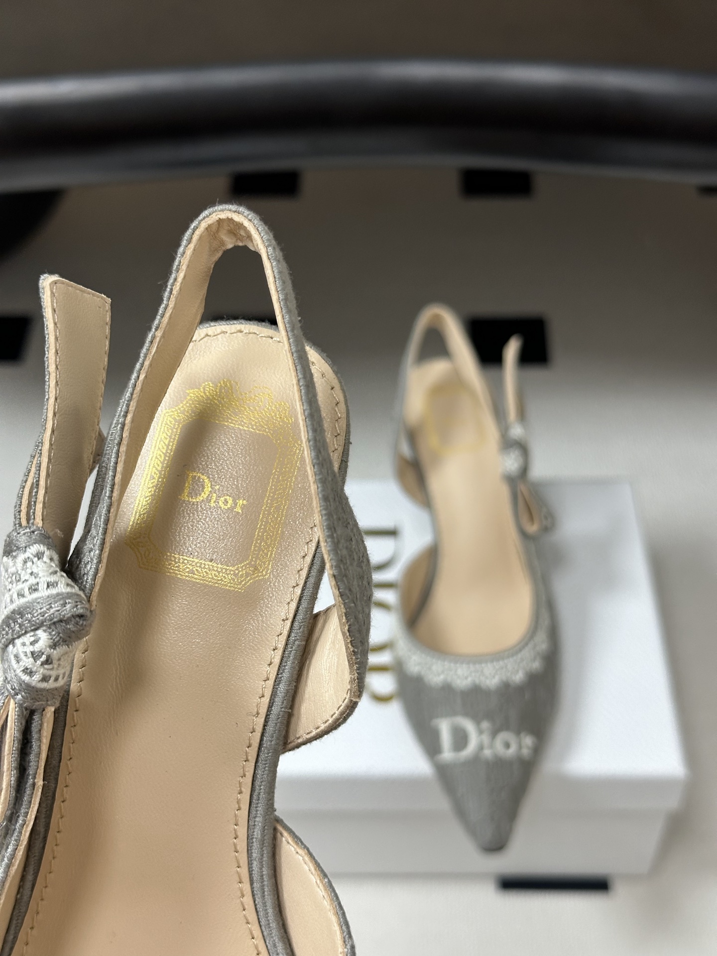 26ss春夏新款Dior 迪奥 J'Adior 饰带高跟凉鞋 CD字母刺绣织带蝴蝶结提花蕾丝花边高跟鞋小