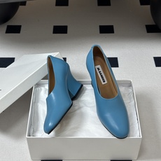 JIL SANDER 吉尔桑达 26Fw春夏新款复古风粗跟细带搭扣穆勒鞋/深口单鞋高跟鞋极简深口单鞋|清 JIL SANDER 吉尔桑达 26Fw春夏新款复古风粗跟细带搭扣穆勒鞋/深口单鞋高跟鞋极简深口单鞋|清
