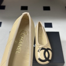 26P春夏新款Chanel 小香中古款康鹏2代真皮底系列芭蕾舞鞋大双C平底单鞋经典蝴蝶结浅口单鞋复古款来 26P春夏新款Chanel 小香中古款康鹏2代真皮底系列芭蕾舞鞋大双C平底单鞋经典蝴蝶结浅口单鞋复古款来