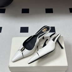 Saint Laurent 圣罗兰 26ss走秀款YSL小方头高跟后空凉鞋经典字母金属扣高跟鞋走秀款 把 Saint Laurent 圣罗兰 26ss走秀款YSL小方头高跟后空凉鞋经典字母金属扣高跟鞋走秀款 把