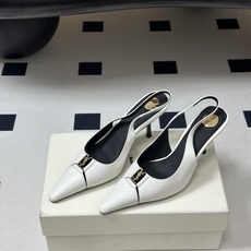 Saint Laurent 圣罗兰 26ss走秀款YSL小方头高跟后空凉鞋经典字母金属扣高跟鞋走秀款 把 Saint Laurent 圣罗兰 26ss走秀款YSL小方头高跟后空凉鞋经典字母金属扣高跟鞋走秀款 把