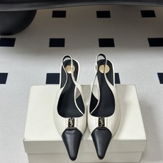 Saint Laurent 圣罗兰 26ss走秀款YSL小方头高跟后空凉鞋经典字母金属扣高跟鞋走秀款 把 Saint Laurent 圣罗兰 26ss走秀款YSL小方头高跟后空凉鞋经典字母金属扣高跟鞋走秀款 把