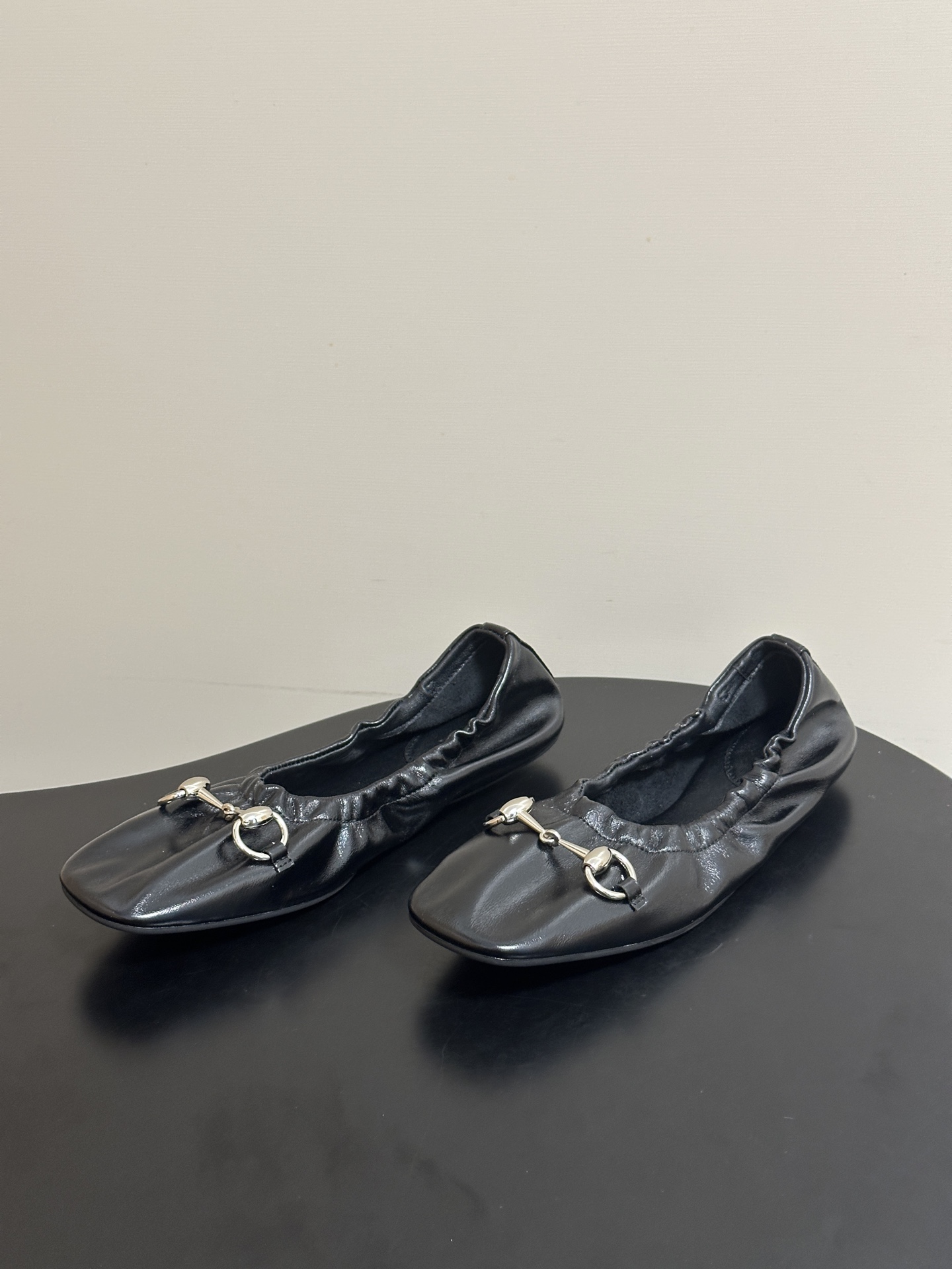 26Ss春夏新款Gucci古驰 Prima系列芭蕾舞鞋经典金属马衔扣松紧带平底跳舞鞋单鞋《Generat