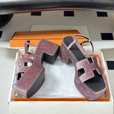 顶级品质(配高档飞机盒✈️)Hermes 爱马仕🐎 Jam30凉鞋系列 H家粗跟凉鞋 H 鞋面防水台高跟 顶级品质(配高档飞机盒✈️)Hermes 爱马仕🐎 Jam30凉鞋系列 H家粗跟凉鞋 H 鞋面防水台高跟
