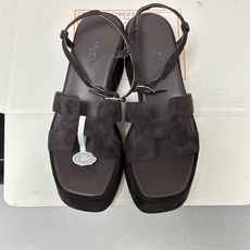 顶级品质(配高档飞机盒✈️)Hermes 爱马仕🐎 Jam30凉鞋系列 H家粗跟凉鞋 H 鞋面防水台高跟 顶级品质(配高档飞机盒✈️)Hermes 爱马仕🐎 Jam30凉鞋系列 H家粗跟凉鞋 H 鞋面防水台高跟