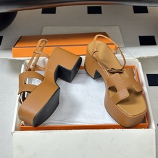 顶级品质(配高档飞机盒✈️)Hermes 爱马仕🐎 Jam30凉鞋系列 H家粗跟凉鞋 H 鞋面防水台高跟 顶级品质(配高档飞机盒✈️)Hermes 爱马仕🐎 Jam30凉鞋系列 H家粗跟凉鞋 H 鞋面防水台高跟