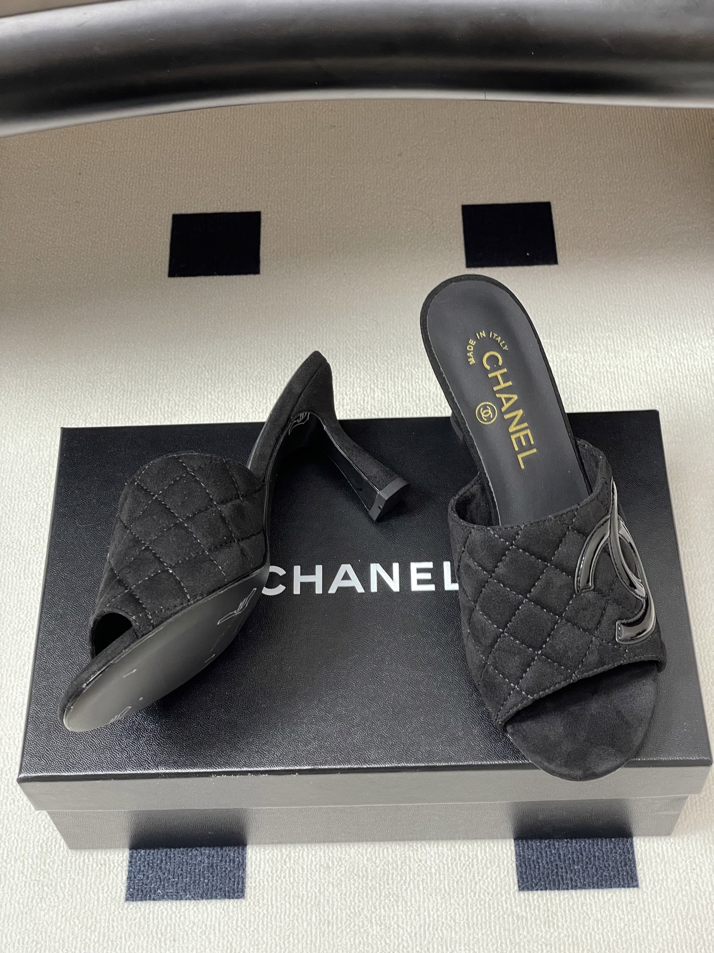 2026早春度假系列爆品🔥Chanel 小香26A 经典双C菱格鱼嘴蜜儿高跟拖鞋标志性双C扣凉拖鞋简约时