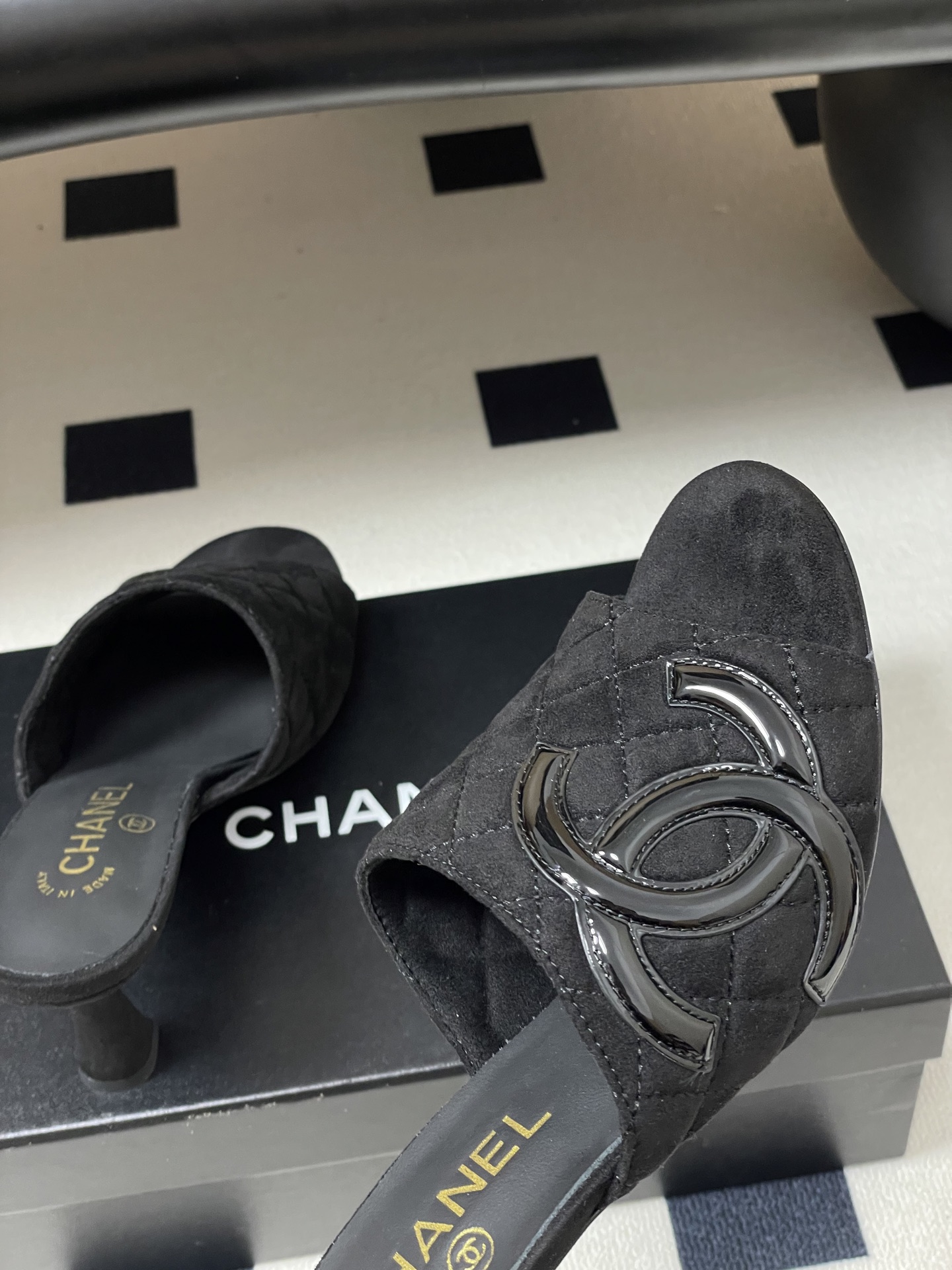 2026早春度假系列爆品🔥Chanel 小香26A 经典双C菱格鱼嘴蜜儿高跟拖鞋标志性双C扣凉拖鞋简约时