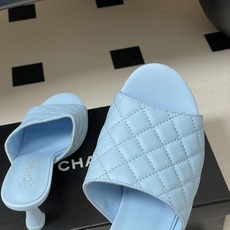 2026早春度假系列爆品🔥Chanel 小香26A 经典菱格鱼嘴蜜儿高跟拖鞋标志性双C扣凉拖鞋简约时尚, 2026早春度假系列爆品🔥Chanel 小香26A 经典菱格鱼嘴蜜儿高跟拖鞋标志性双C扣凉拖鞋简约时尚,