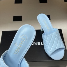 2026早春度假系列爆品🔥Chanel 小香26A 经典菱格鱼嘴蜜儿高跟拖鞋标志性双C扣凉拖鞋简约时尚, 2026早春度假系列爆品🔥Chanel 小香26A 经典菱格鱼嘴蜜儿高跟拖鞋标志性双C扣凉拖鞋简约时尚,
