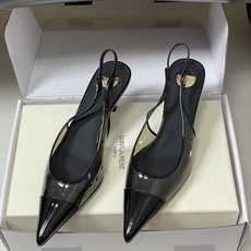(配高档飞机盒✈️)Saint Laurent 26SS春夏新款 YSL 尖头PVC胶片后空凉鞋🆕透明小 (配高档飞机盒✈️)Saint Laurent 26SS春夏新款 YSL 尖头PVC胶片后空凉鞋🆕透明小