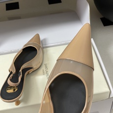 (配高档飞机盒✈️)Saint Laurent 26SS春夏新款 YSL 尖头PVC胶片后空凉鞋🆕透明小 (配高档飞机盒✈️)Saint Laurent 26SS春夏新款 YSL 尖头PVC胶片后空凉鞋🆕透明小