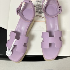顶级品质(配高档飞机盒✈️)Hermes 爱马仕🐎 H家 Elda草编鞋系列经典H型鞋面坡跟凉鞋露趾后绑 顶级品质(配高档飞机盒✈️)Hermes 爱马仕🐎 H家 Elda草编鞋系列经典H型鞋面坡跟凉鞋露趾后绑