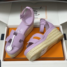 顶级品质(配高档飞机盒✈️)Hermes 爱马仕🐎 H家 Elda草编鞋系列经典H型鞋面坡跟凉鞋露趾后绑 顶级品质(配高档飞机盒✈️)Hermes 爱马仕🐎 H家 Elda草编鞋系列经典H型鞋面坡跟凉鞋露趾后绑