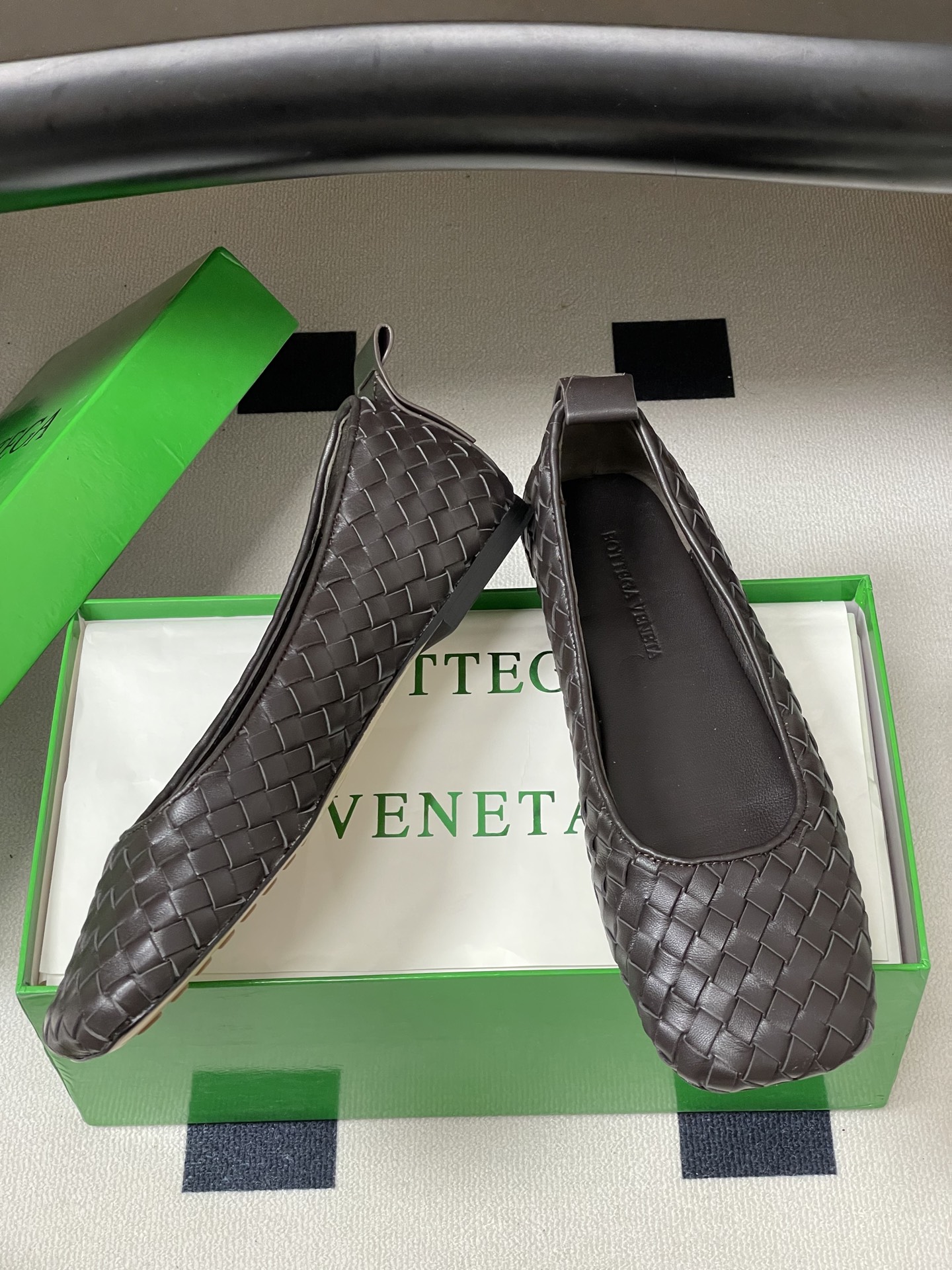 顶级品质BOTTEGA VENETA 葆蝶家 2026夏季新款 BV Charlotte 编织芭蕾舞鞋复