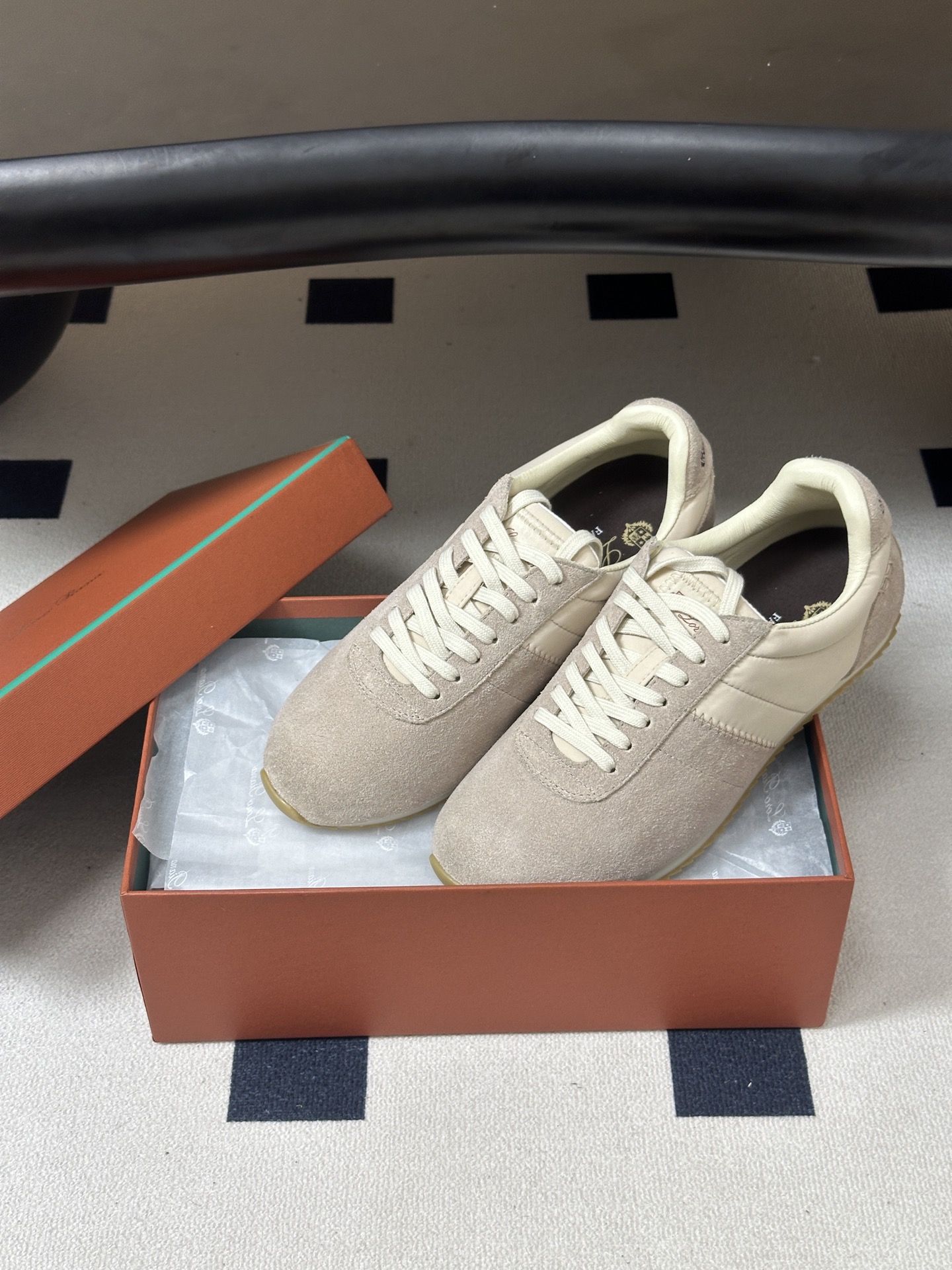 🌾 情侣款2026春夏新款 Loro Piana 诺悠翩雅 LP Fast Walk情侣款运动鞋🆕老钱风