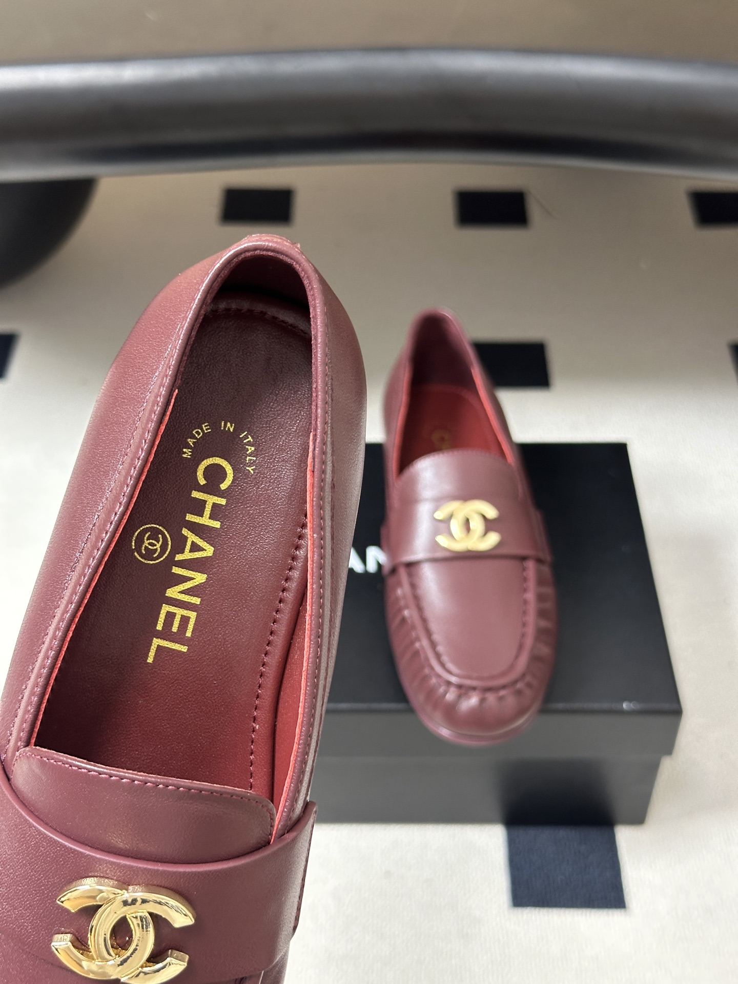 🌾 26ss夏季新款 Chanel 小香褶皱乐福鞋经典双C五金扣平底单鞋自带复古贵气轻奢氛围感的乐福包头